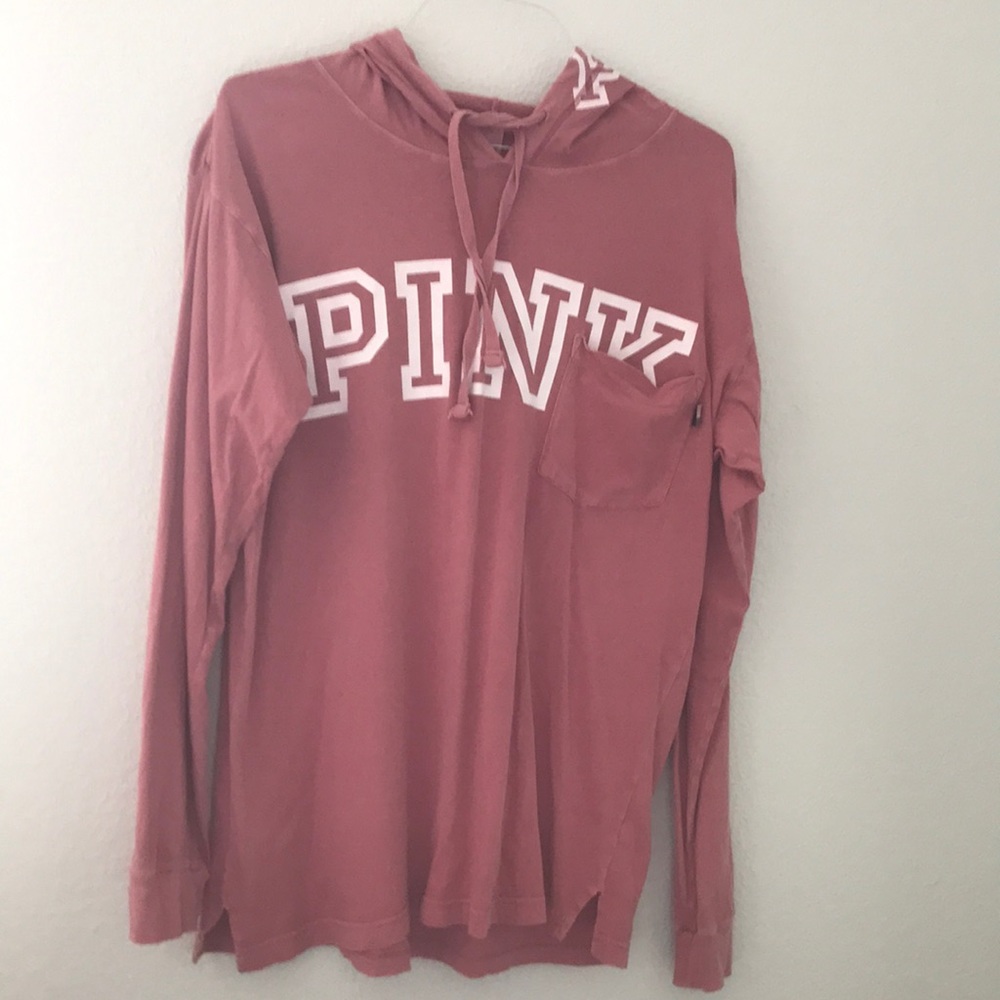 PINK Large Hoodie Shirt